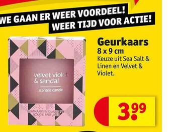 Kruidvat Geurkaars aanbieding