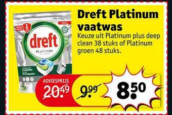 Kruidvat Dreft platinum vaatwas aanbieding