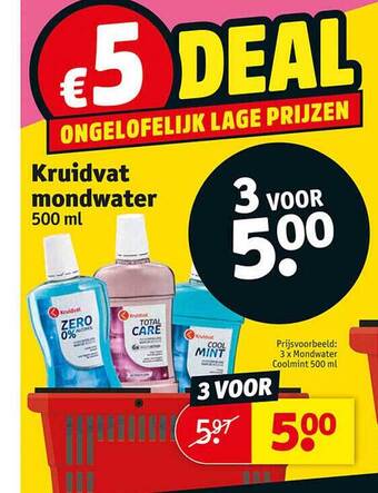 Kruidvat Kruidvat mondwater aanbieding