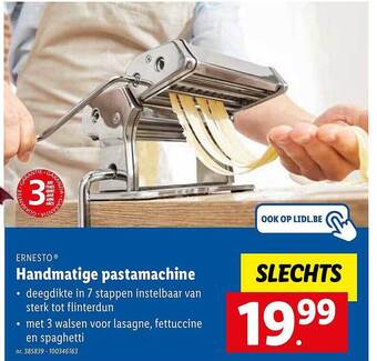 Lidl Handmatige pastamachine aanbieding