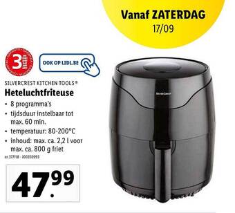 Lidl Heteluchtfriteuse aanbieding