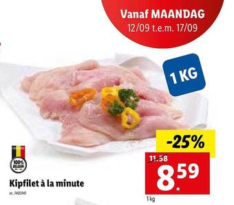 Lidl Kipfilet à la minute aanbieding