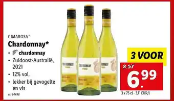 Lidl Cimarosa chardonnay aanbieding