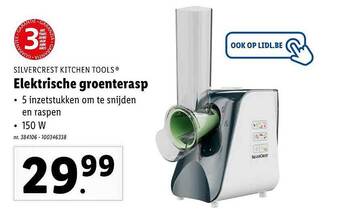 Lidl Elektrische groenterasp aanbieding
