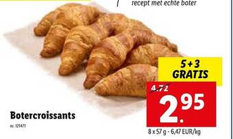 Lidl Botercroissants aanbieding