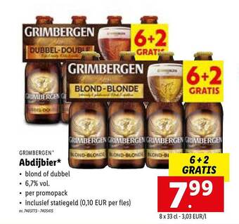 Lidl Grimbergen abdijbier aanbieding