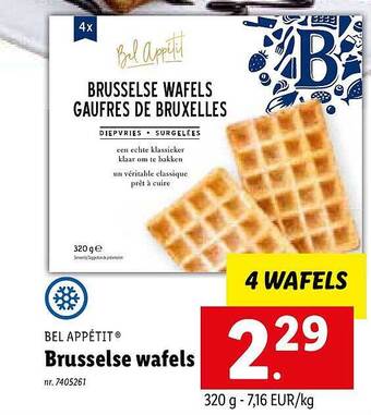 Lidl Brusselse wafels aanbieding