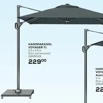 Hangparasol voyager t1 25x25m