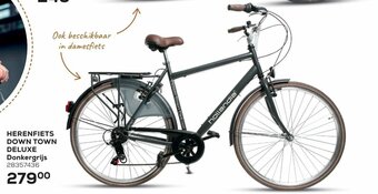 Supra Bazar Herenfiets down town deluxe donkergrijs aanbieding