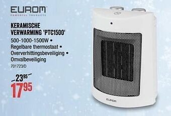 HandyHome Eurom keramische verwarming ptc1500 aanbieding