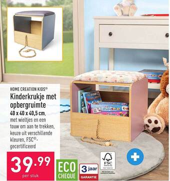 ALDI Kinderkrukje met opbergruimte aanbieding