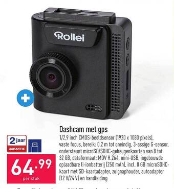 ALDI Dashcam met gps aanbieding