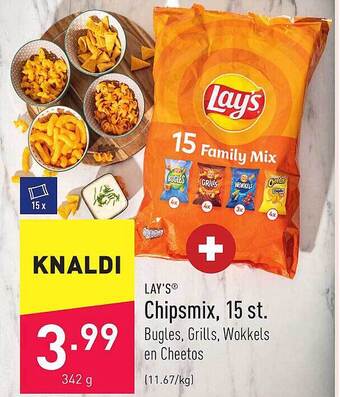 ALDI Lay's chipsmix, 15 st aanbieding