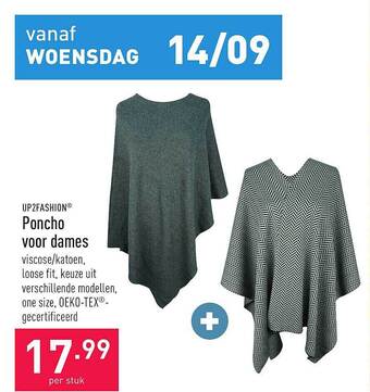 ALDI Poncho voor dames aanbieding