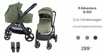 Baby & Tiener X-adventure x-go 2-in-1 kinderwagen aanbieding