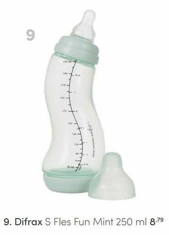 Baby & Tiener Difrax s fles fun mint aanbieding