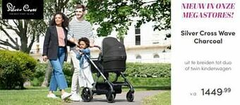 Baby & Tiener Silver cross wave charcoal aanbieding