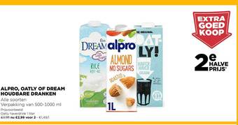 Jumbo Alpro, oatly of dream houdbare dranken aanbieding