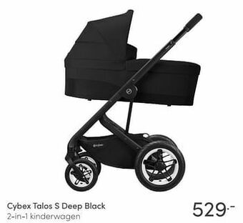 Baby & Tiener Cybex talos s deep black 2-in-1 kinderwagen aanbieding