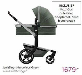 Baby & Tiener Joolzday+ marvellous green 2-in-1 kinderwagen aanbieding
