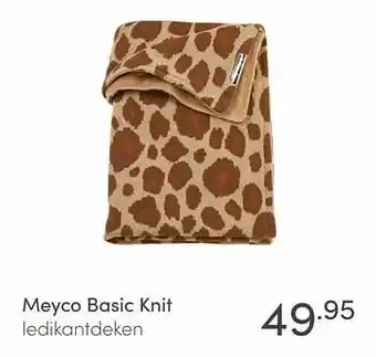 Baby & Tiener Meyco basic knit ledikantdeken aanbieding