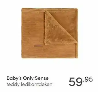Baby`s only sense teddy ledikantdeken