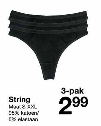 Zeeman String aanbieding