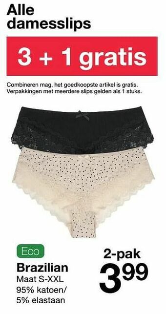 Zeeman Brazilian aanbieding