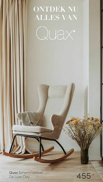 Quax schommelstoel de luxe clay