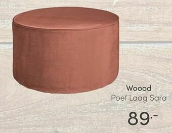 Baby & Tiener Woood poef laag sara aanbieding