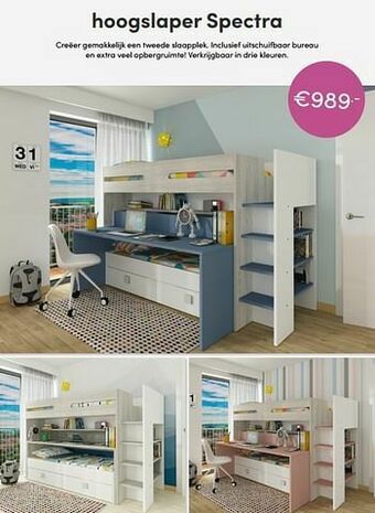 Baby & Tiener Hoogslaper spectra aanbieding