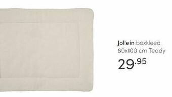 Baby & Tiener Jollein boxkleed teddy aanbieding
