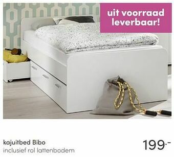 Baby & Tiener Kajuitbed bibo .- inclusief rol lattenbodem aanbieding