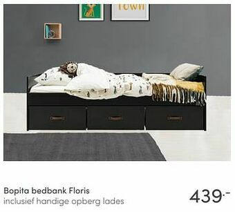Baby & Tiener Bopita bedbank floris aanbieding