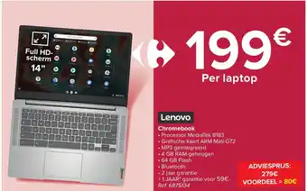 Carrefour Lenovo chromebook REF. 6875134 aanbieding