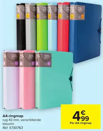A4-ringmap rug 43MM, verschillende kleuren ref. 5730763