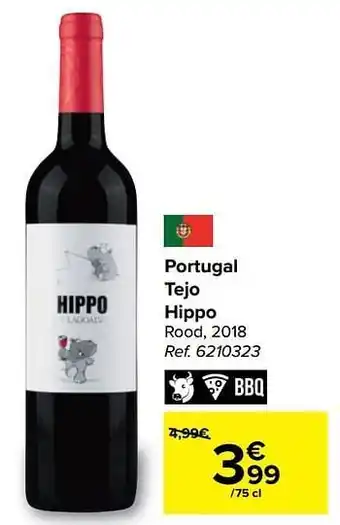 Carrefour Market Portugal tejo hippo rood aanbieding