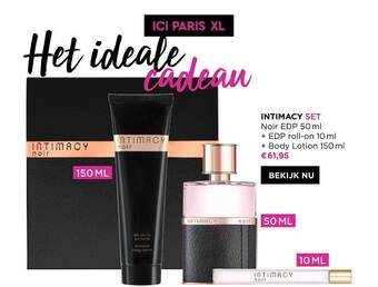 ICI PARIS XL Intimacy set noir edp + edp roll-on + body lotion aanbieding