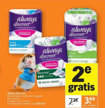 Albert Heijn Always discreet aanbieding