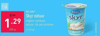 ALDI Milsani skyr natuur aanbieding