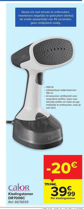 Carrefour Calor kledingstomer aanbieding