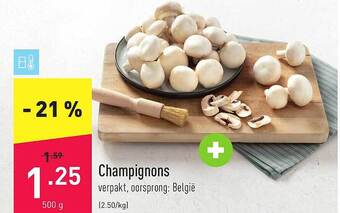 ALDI Champignons aanbieding