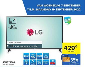 Carrefour Lg 43uq75006 aanbieding