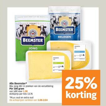 Albert Heijn Alle beemster* aanbieding