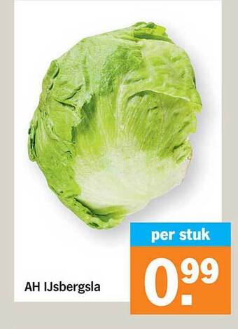 Albert Heijn Ah ijsbergsla aanbieding