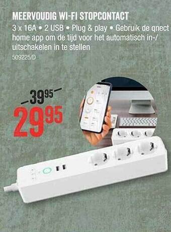 HandyHome Meervoudig wi-fi stopcontact aanbieding
