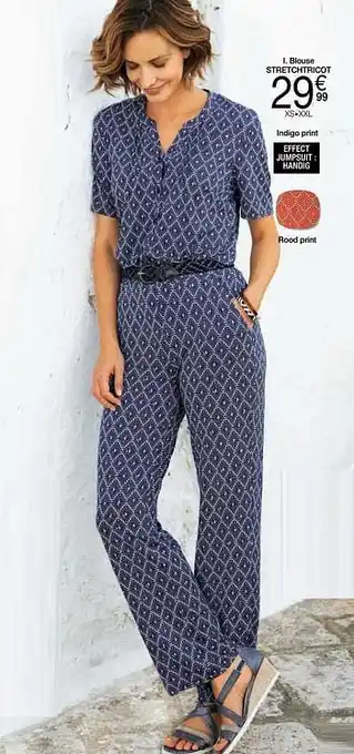 Damart Blouse stretchtricot aanbieding