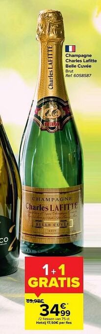 Carrefour Market Champagne charles lafitte belle cuvée brut aanbieding