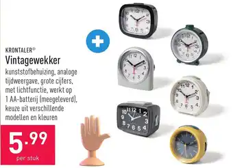 ALDI Vintagewekker aanbieding