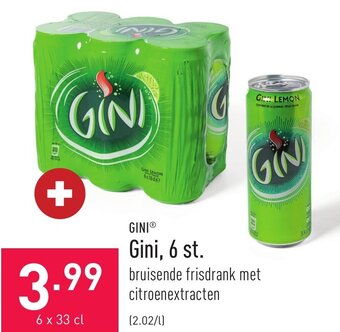 ALDI Gini, 6 st. 6 x 33cl aanbieding
